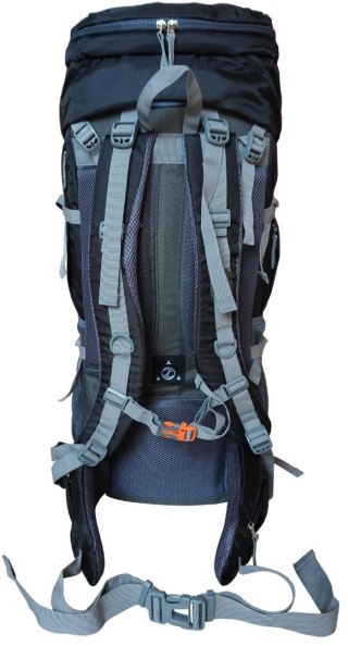 Plecak Turystyczny do Wędrówek Damski Męski Czarny Pojemny KUBISPORT 75 L