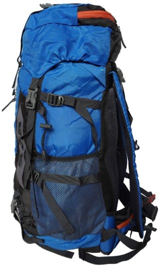 Plecak Turystyczny do Wędrówek Damski Męski Niebieski Pojemny KUBISPORT 60L