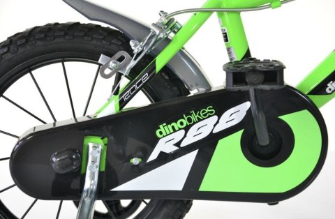 Rowerek Rower Dziecięcy dla Dzieci Chłopca z Bocznymi Kółkami DINO 12"