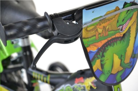 Rowerek Rower Dziecięcy dla Dzieci Chłopca z Bocznymi Kółkami DINO 14"