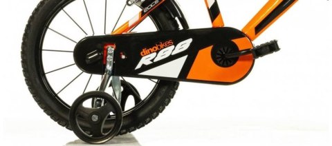 Rowerek Rower Dziecięcy dla Dzieci Chłopca z Bocznymi Kółkami DINO 14"