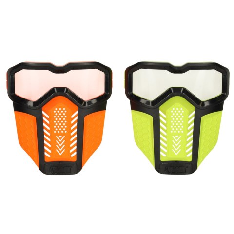 Pistolet na kulki piankowe zestaw + maska ochronna 2 szt.