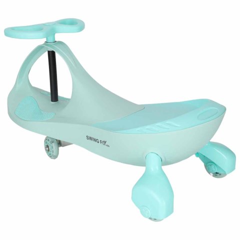 Jeździk grawitacyjny LED Swing Fix S3 świecące koła miętowy