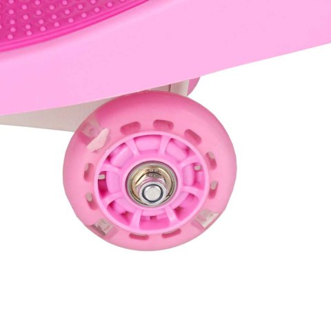 Jeździk grawitacyjny LED Swing Fix S3 świecące koła różowy