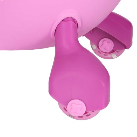 Jeździk grawitacyjny LED Swing Fix S3 świecące koła różowy