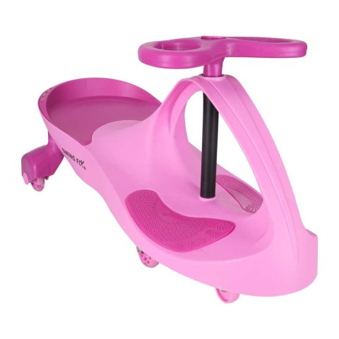 Jeździk grawitacyjny LED Swing Fix S3 świecące koła różowy