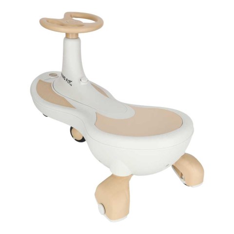 Jeździk grawitacyjny LED Swing Fix S4 świecące koła z muzyką grający 76cm złoto-biały max 100kg