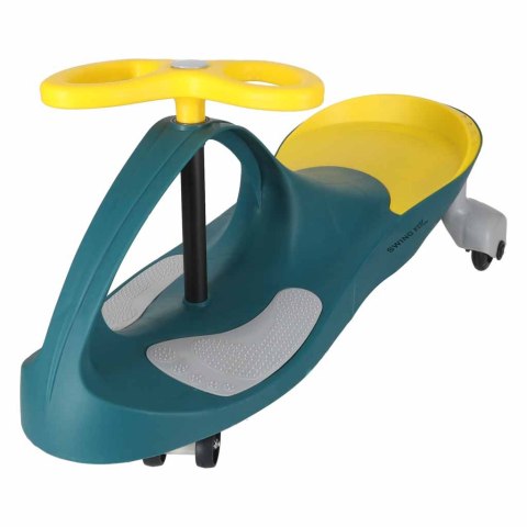 Jeździk grawitacyjny świecące koła LED butelkowy żółty