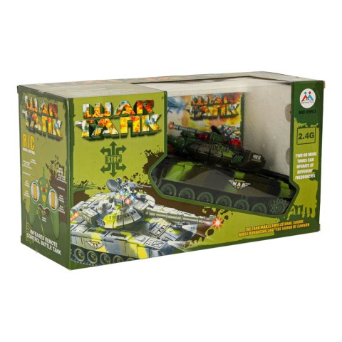Czołg zdalnie sterowany na pilota RC War Tank 9993 2.4 GHz kamuflaż leśny