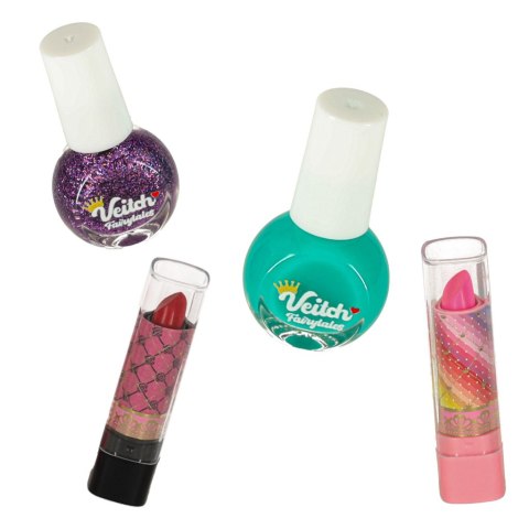 Kosmetyki do makijażu make up lakiery kosmetyczka spódniczka zestaw 22 elementy