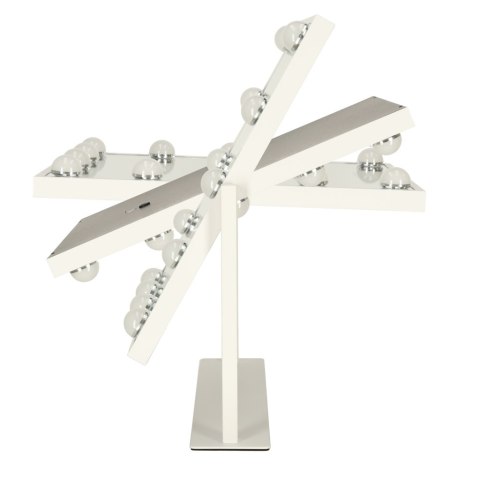 Lusterko do makijażu kosmetyczne podświetlane 12 LED Hollywood z 12 żarówkami USB 30 x 40 cm