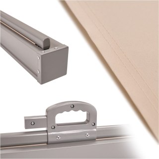 Markiza boczna tarasowa LUARO parawan zwijany 180 x 400 cm beżowy