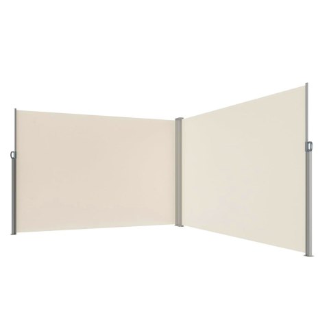 Markiza narożna boczna tarasowa LUARO parawan zwijany 181 x 620 cm beżowy