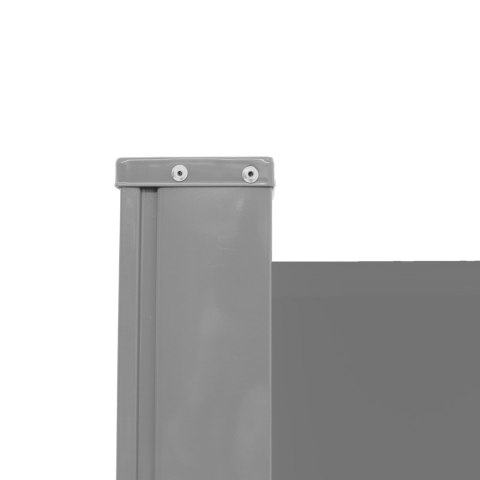 Markiza narożna boczna tarasowa LUARO parawan zwijany 181 x 620 cm szary