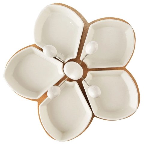Miseczki na Przekąski Porcelanowe Białe Dekoracyjne WHITELINE 28,5 cm