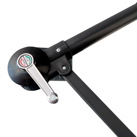 Parasol ogrodowy LUARO duży składany z wysięgnikiem 290cm czarny