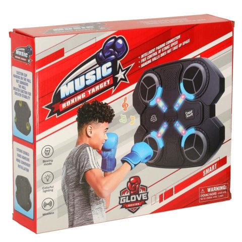 Tarcza bokserska treningowa na ścianę trenażer muzyka Bluetooth LED USB