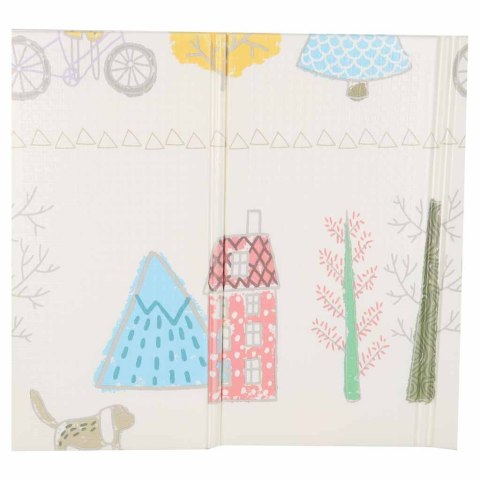 Mata edukacyjna piankowa dwustronna składana 150x200cm drzewa misie