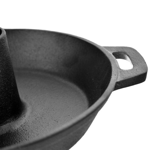 Patelnia Żeliwna 28 cm ORION Litina ze Stojakiem na Kurczaka Grill