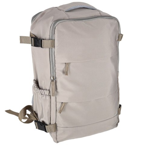 Plecak turystyczny kabinowy podróżny bagaż podręczny szary 45x30 cm