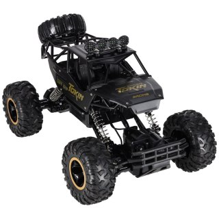 Samochód zdalnie sterowany na pilota RC Rock Crawler 1:12 4WD METAL czarny