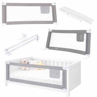 Barierka do łóżka ochronna zabezpieczenie blokada osłona 160cm szara