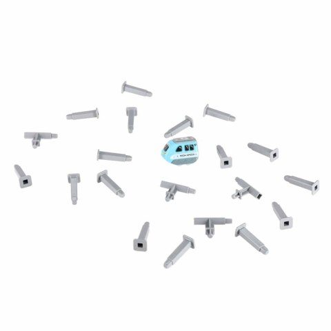 Klocki magnetyczne konstrukcyjne tor wyścigowy auto 87 elementów