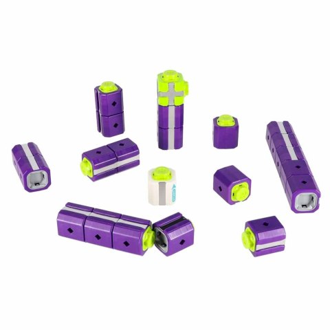 Klocki magnetyczne konstrukcyjne tor wyścigowy auto 87 elementów