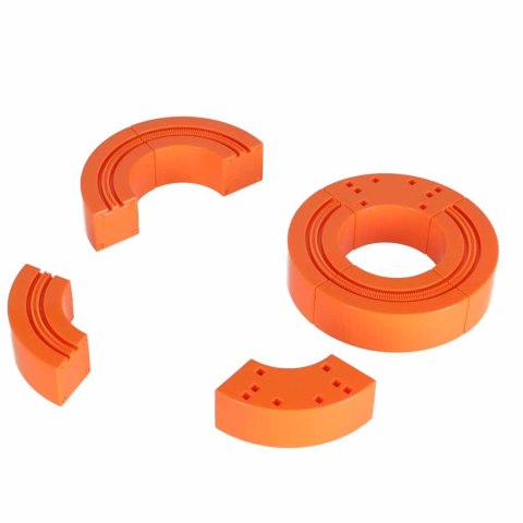 Klocki magnetyczne konstrukcyjne tor wyścigowy pociągi 101 elementów