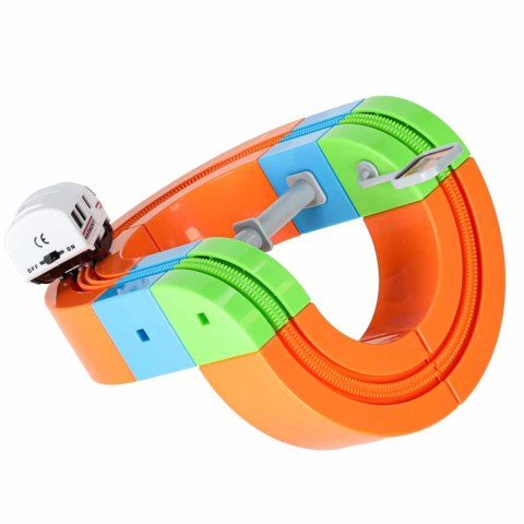 Klocki magnetyczne konstrukcyjne tor wyścigowy pociągi 101 elementów