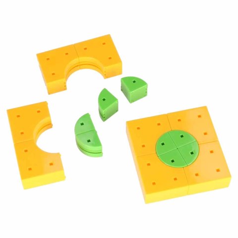 Klocki magnetyczne konstrukcyjne tor wyścigowy pociągi 140 elementów