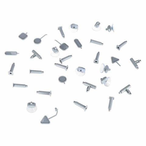 Klocki magnetyczne konstrukcyjne tor wyścigowy pociągi 65 elementów