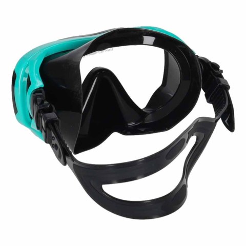 Maska do snurkowania okulary rurka fajka zestaw niebiesko-czarny