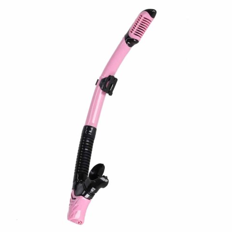 Maska do snurkowania okulary rurka fajka zestaw różowo-czarny