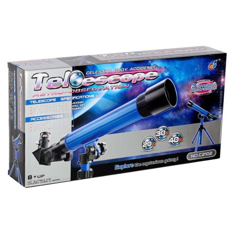 Teleskop astronomiczny luneta obserwacyjna dla dzieci ze statywem 20x 30x 40x
