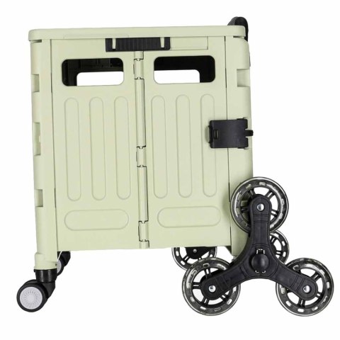 Wózek transportowy na zakupy LUARO składany 8 kółek pokrywka