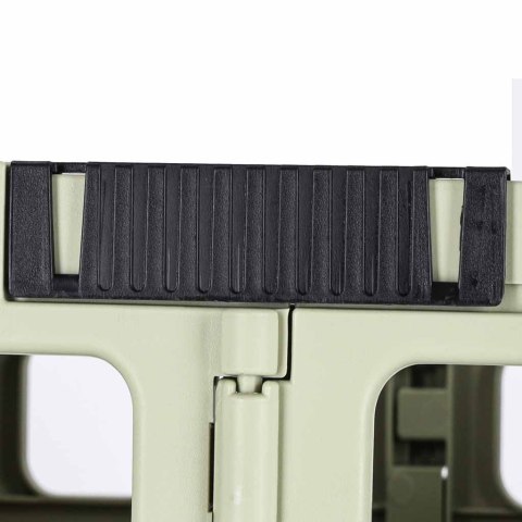 Wózek transportowy na zakupy LUARO składany 8 kółek pokrywka