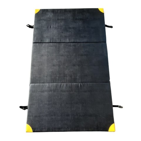 Materac Do Ćwiczeń Składany 3-Częściowy MASTER PE 200x120x5 cm Czarny