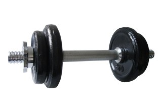Hantla Hantel Sztanga Jednoręczna Chromowana Zestaw KUBISPORT 8,5 kg - 30mm