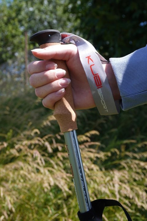 Kije Kijki Trekkingowe Składane 5-częściowe Regulowane KUBISPORT 115-135 cm