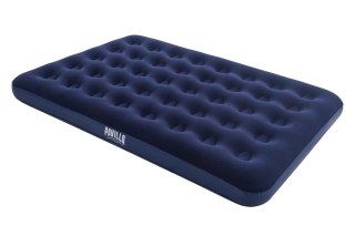 Materac Dwuosobowy Welurowy Queen z Pompką Solidny PAVILLO 203x152x28 cm
