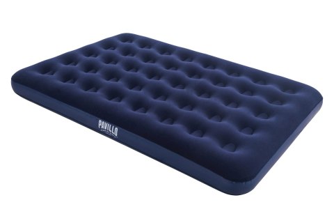 Materac Dwuosobowy Welurowy Queen z Pompką Solidny PAVILLO 203x152x28 cm