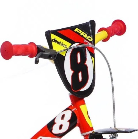 Rowerek Dziecięcy 12 Cali Czerwony Kółka Boczne Wolnobieg Dino Bikes