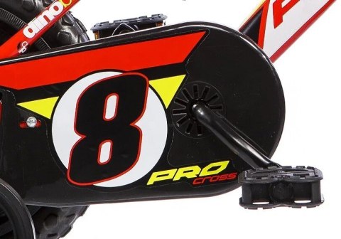 Rowerek Dziecięcy 12 Cali Czerwony Kółka Boczne Wolnobieg Dino Bikes