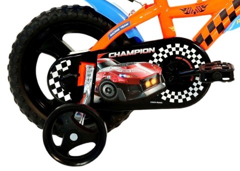 Rowerek Dziecięcy 12 Cali Hot Wheels Kółka Boczne Wolnobieg Dino Bikes