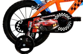 Rowerek Dziecięcy 14 Cali Hot Wheels Pomarańczowy Hamulec Dino Bikes