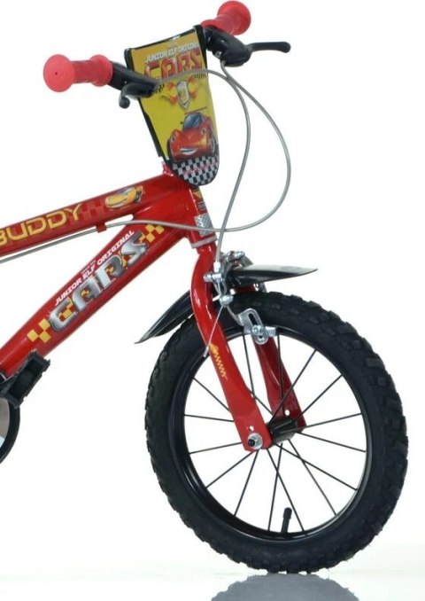 Rowerek Dziecięcy 14 Cali Zygzak McQueen Cars Auta Hamulec Dino Bikes