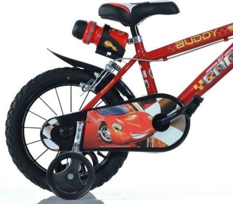 Rowerek Dziecięcy 14 Cali Zygzak McQueen Cars Auta Hamulec Dino Bikes