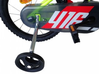 Rowerek Dziecięcy 16 Cali Żółty Kółka Boczne Wolnobieg Dino Bikes