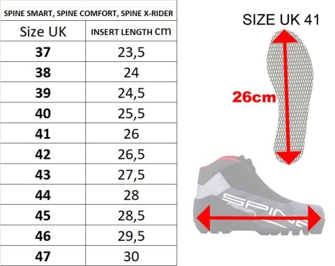 Buty do Narciarstwa Biegowego Biegówki Damskie Spine Comfort+ SNS roz.38